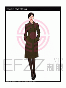 女職業裝OL大衣設計圖121