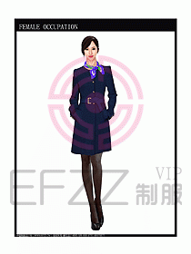 女職業(yè)裝OL大衣設計圖129