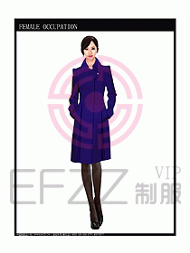 女職業裝OL大衣設計圖124