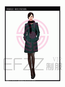 女職業裝OL大衣設計圖130