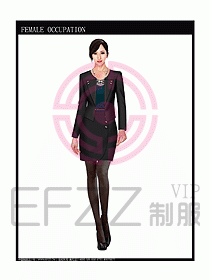 商城營業員服裝設計圖987