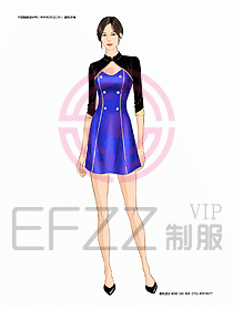 KTV男女服務員制服設(shè)計圖267