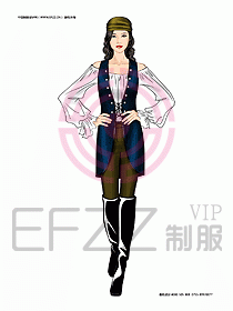 KTV男女服務員制服設計圖385