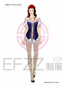 KTV男女服務(wù)員制服設(shè)計(jì)圖450