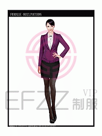時尚職業女西服設計圖696