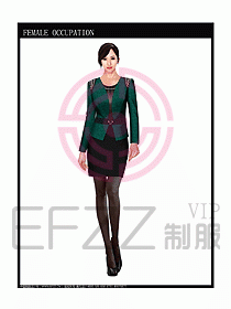 時(shí)尚職業(yè)女西服設(shè)計(jì)圖705