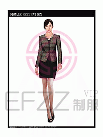 時(shí)尚職業(yè)女西服設(shè)計(jì)圖703