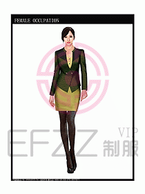 時尚職業女西服設計圖737