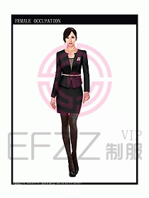時尚職業(yè)女西服設計圖743