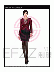 時(shí)尚職業(yè)女西服設(shè)計(jì)圖752