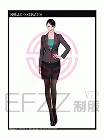 時尚職業女西服設計圖773