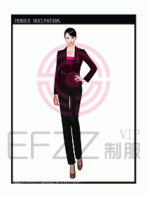 時尚職業女西服設計圖771