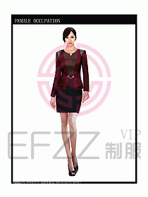 時尚職業女西服設計圖782