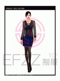 時尚職業女西服設計圖795
