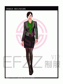 時尚職業女西服設計圖806
