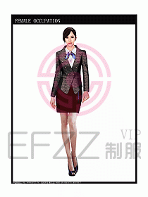 時尚職業女西服設計圖804