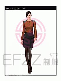 時尚職業女西服設計圖814