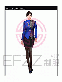 時尚職業女西服設計圖829