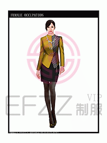 時尚職業(yè)女西服設計圖826