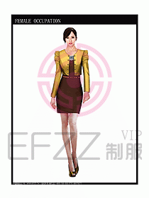 時尚職業女西服設計圖839