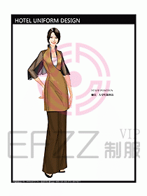 桑拿水療咨客制服設(shè)計圖270