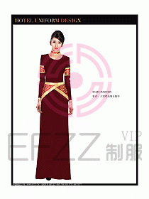 桑拿水療咨客制服設計圖278