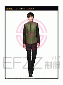 酒店中餐服務員制服設計圖1261