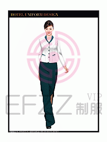酒店中餐服務(wù)員制服設(shè)計(jì)圖1277
