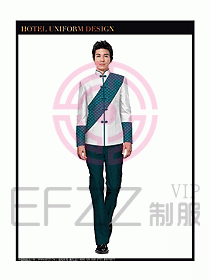 酒店中餐服務(wù)員制服設(shè)計(jì)圖1276