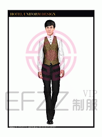 酒店中餐服務(wù)員制服設(shè)計(jì)圖1289