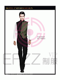 酒店中餐服務員制服設計圖1297