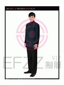 客房服務(wù)員制服設(shè)計圖356