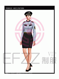長(zhǎng)袖保安服制服設(shè)計(jì)圖350