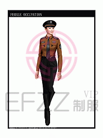 長(zhǎng)袖保安服制服設(shè)計(jì)圖384