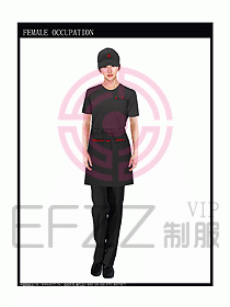 快餐廳制服設計圖059