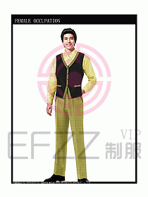 快餐服務生制服設計圖076