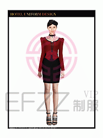 女秋冬職業裝設計圖857