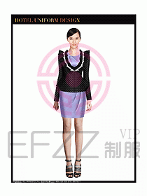 女秋冬職業裝設計圖863