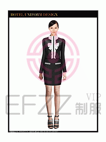 女秋冬職業裝設計圖866