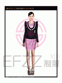 女秋冬職業裝設計圖864