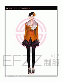 女秋冬職業裝設計圖869