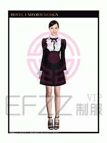 女秋冬職業裝設計圖868