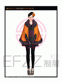 女秋冬職業裝設計圖871