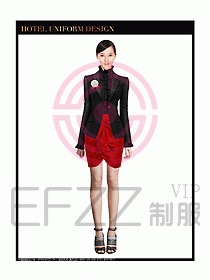 女秋冬職業裝設計圖876