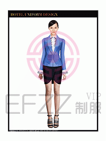 女秋冬職業裝設計圖879