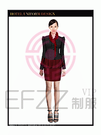 女秋冬職業裝設計圖886