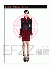 女秋冬職業裝設計圖885