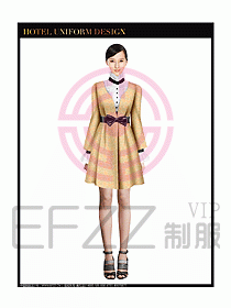 女秋冬職業裝設計圖889