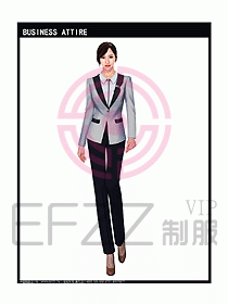 女秋冬職業裝設計圖901