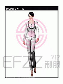 女秋冬職業裝設計圖909